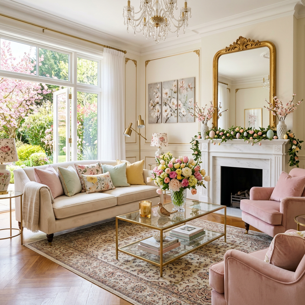 Glam Spring Living Room