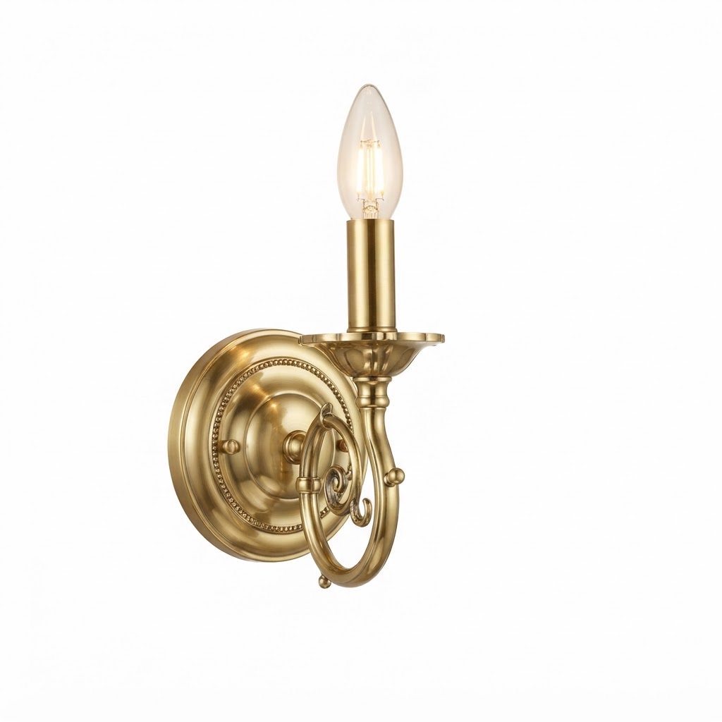Classic Brass Wall-Mounted Sconce Lighting