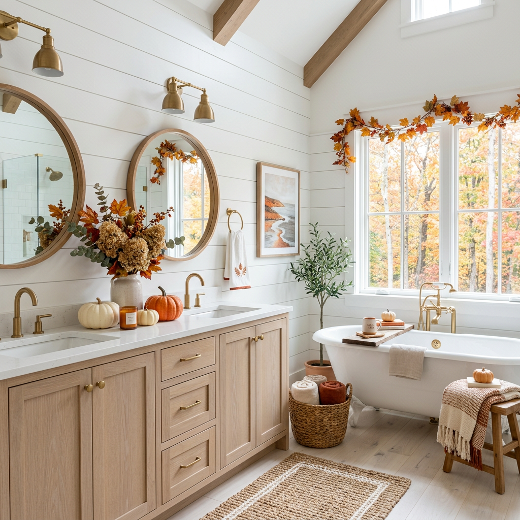 Coastal Fall Master Bathroom