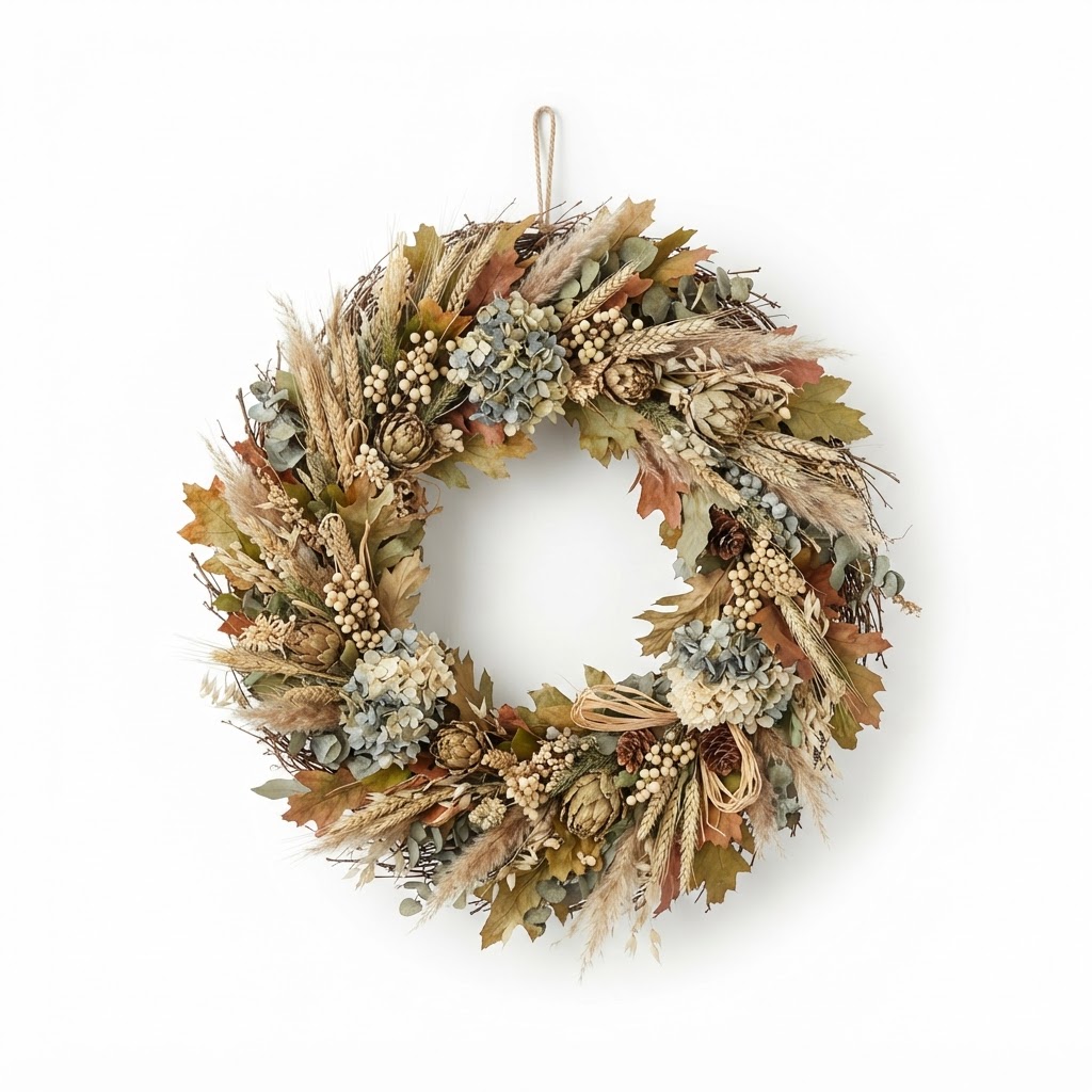 Thanksgiving Dried Floral Wreath
