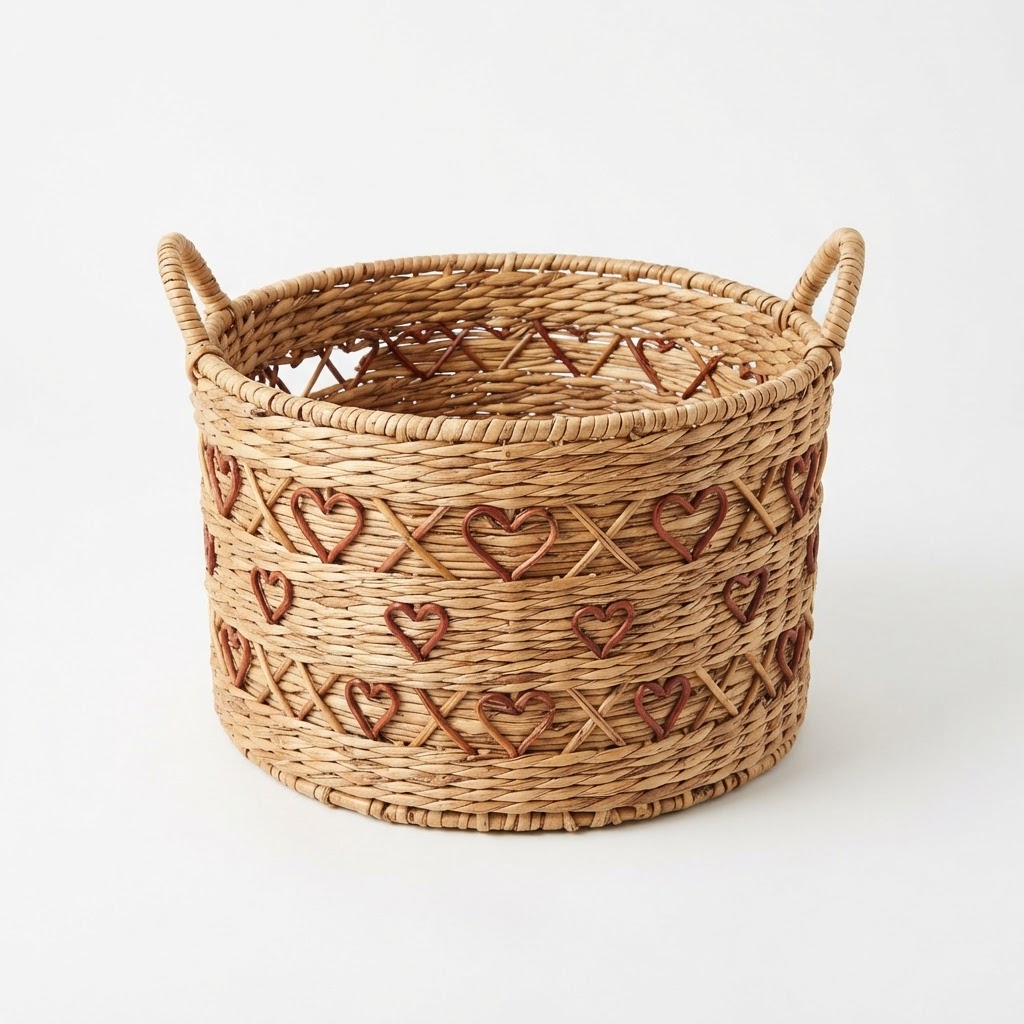 Woven Rattan Storage Basket