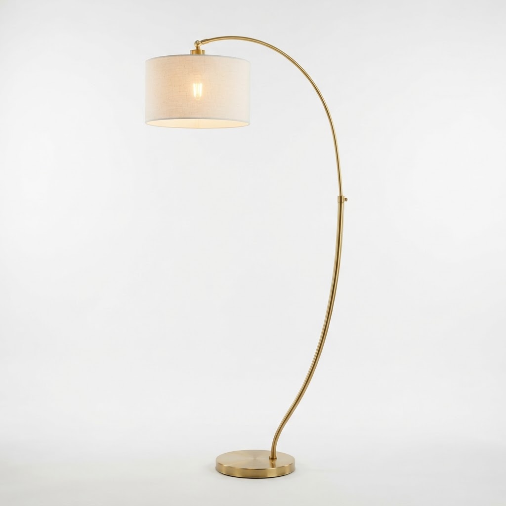 Gold Arc Floor Lamp
