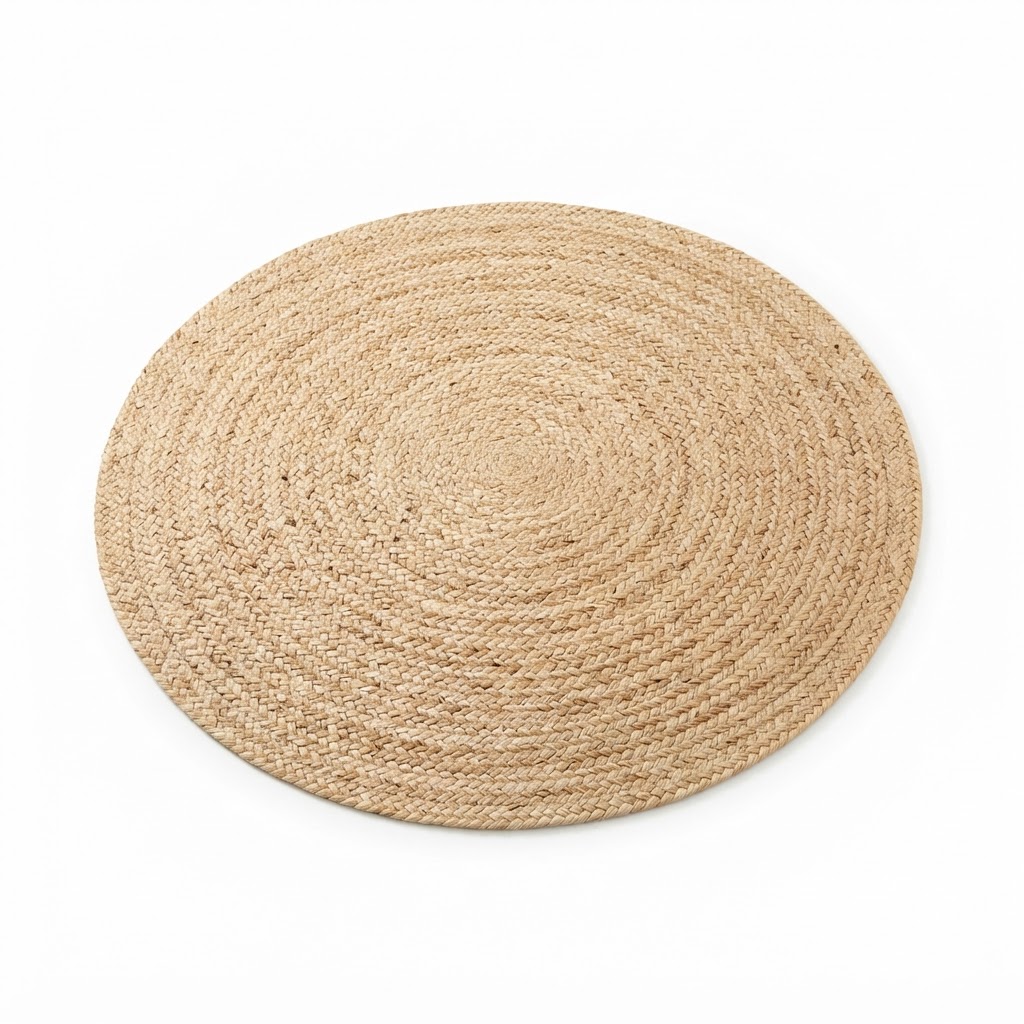 Natural Jute Circular Area Rug