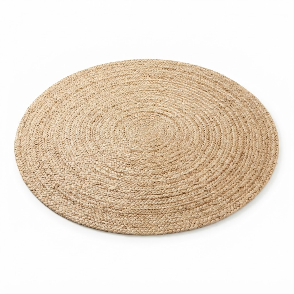 Woven Natural Jute Area Rug