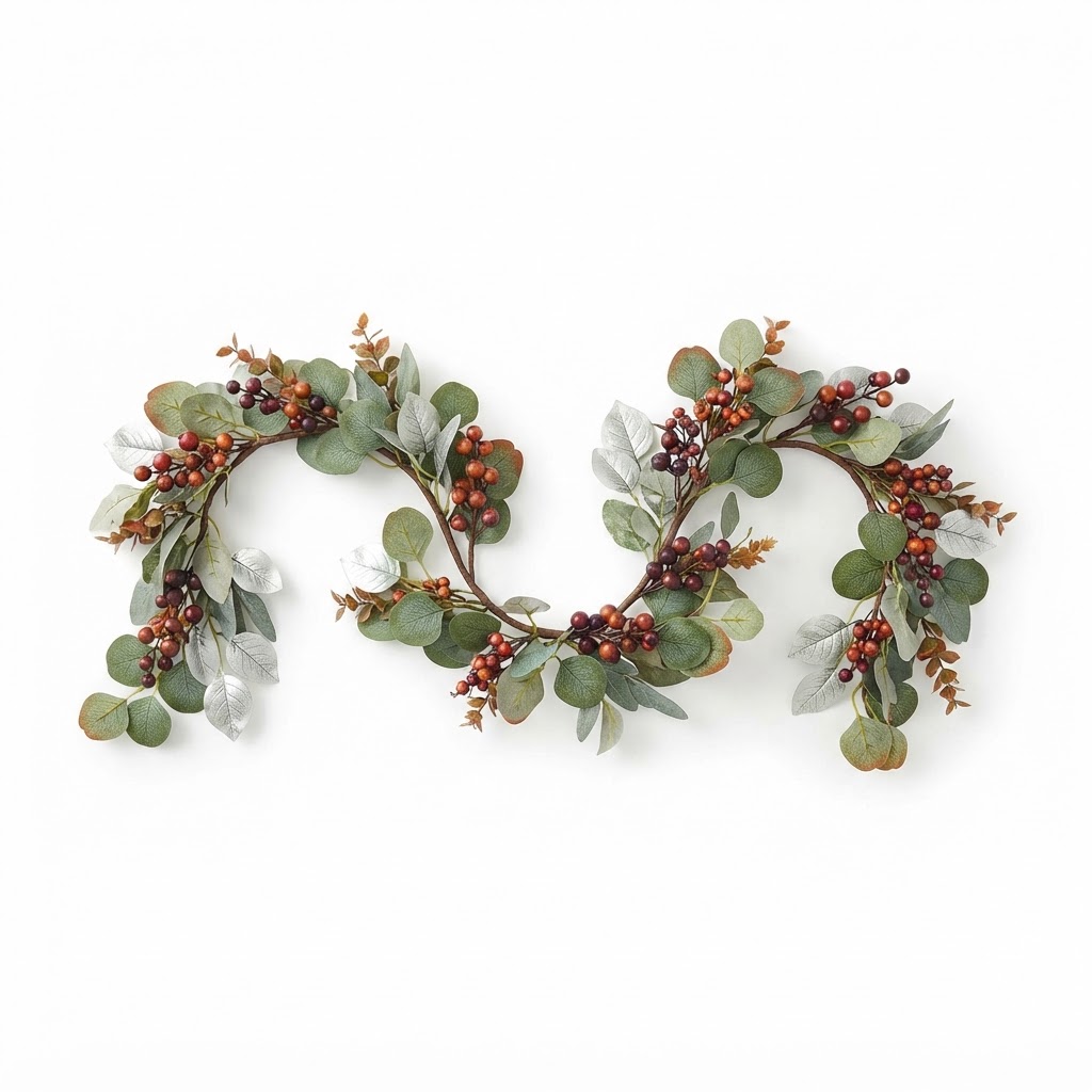 Eucalyptus and Berry Fall Garland