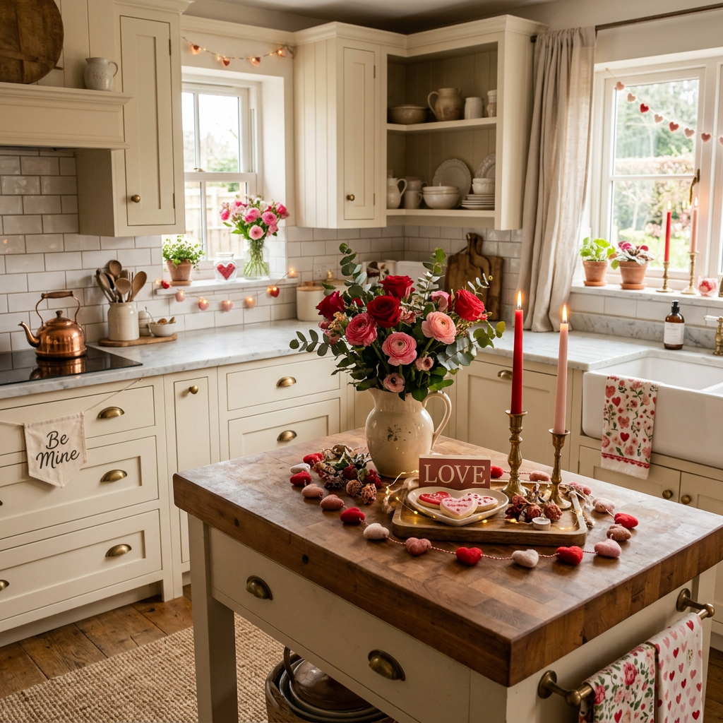 Cottagecore Valentine's Day Kitchen