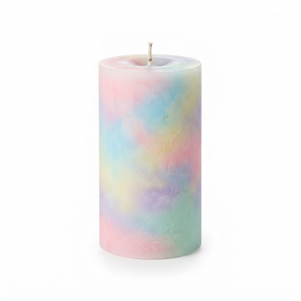 Pastel Scented Pillar Candles