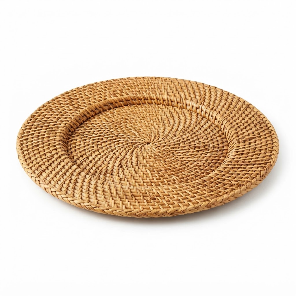 Natural Woven Rattan Charger Plates