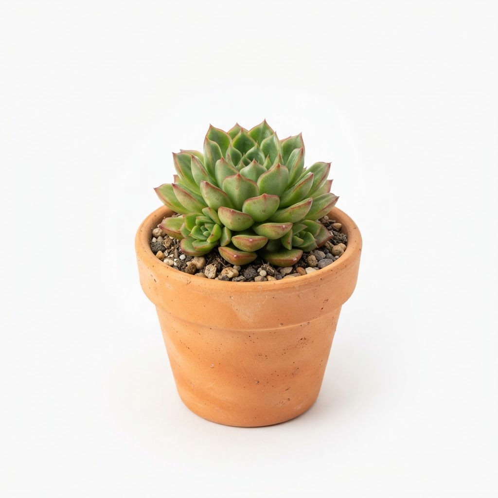 Natural Potted Succulent