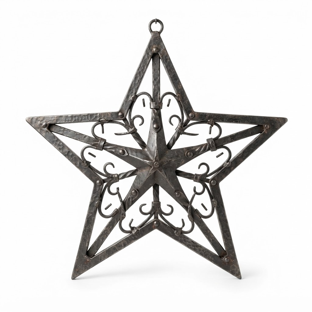 Star-Shaped Iron Wall Decor