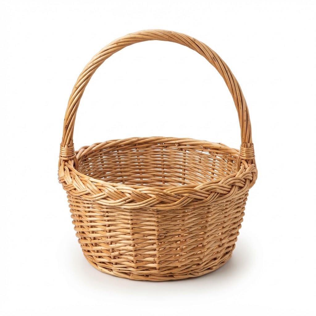 Woven Wicker Easter Basket