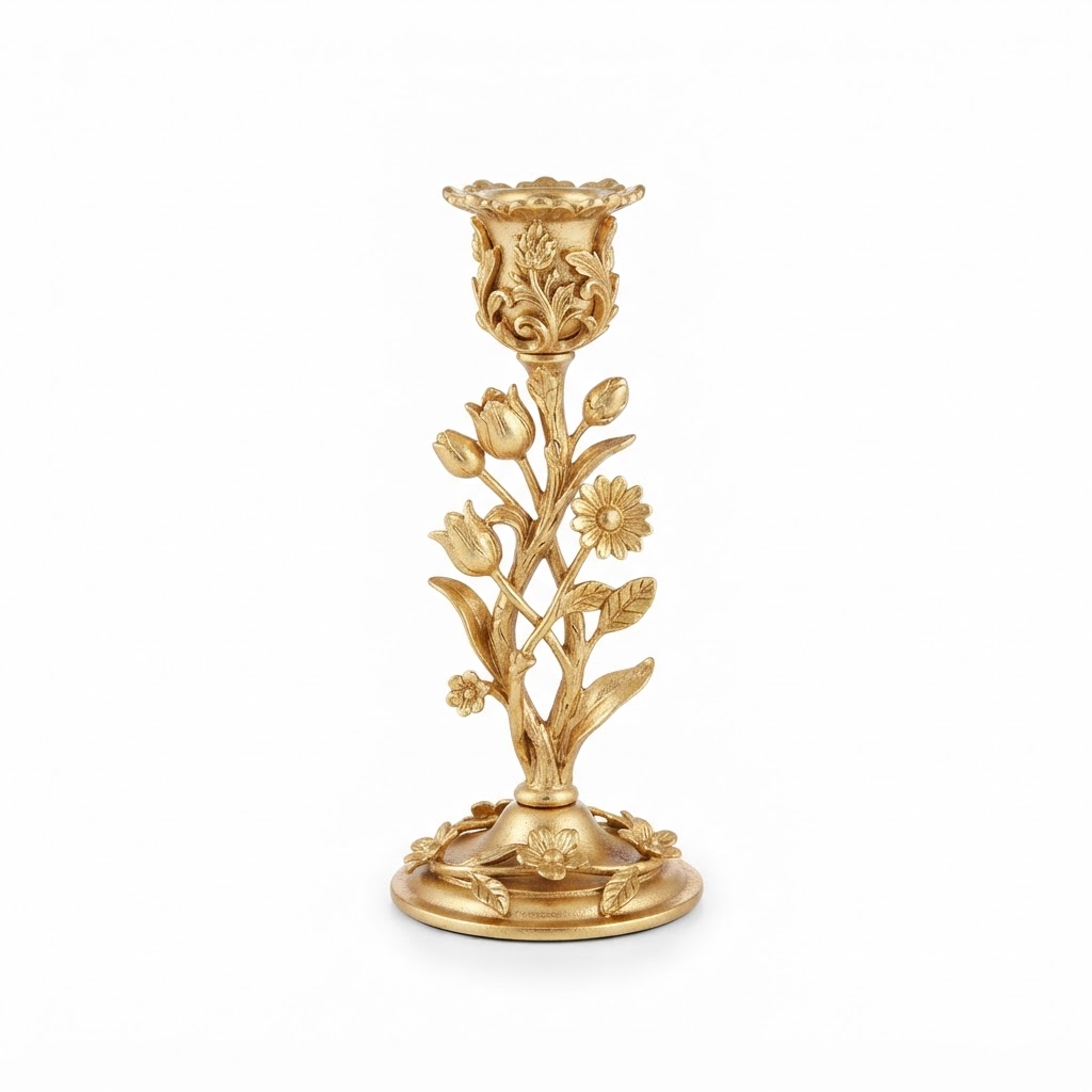 Spring Gilded Candle Holders