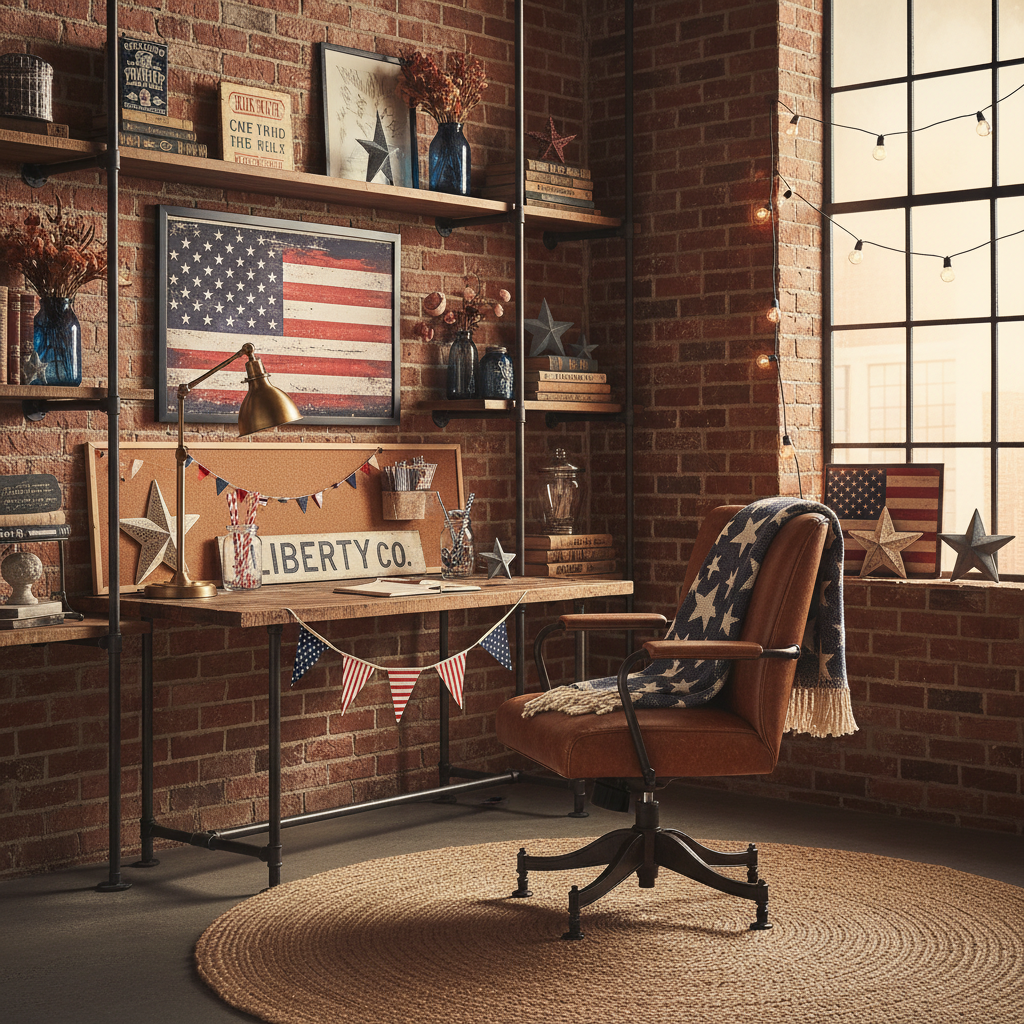 Industrial Independence Day (4th of July) Home Office
