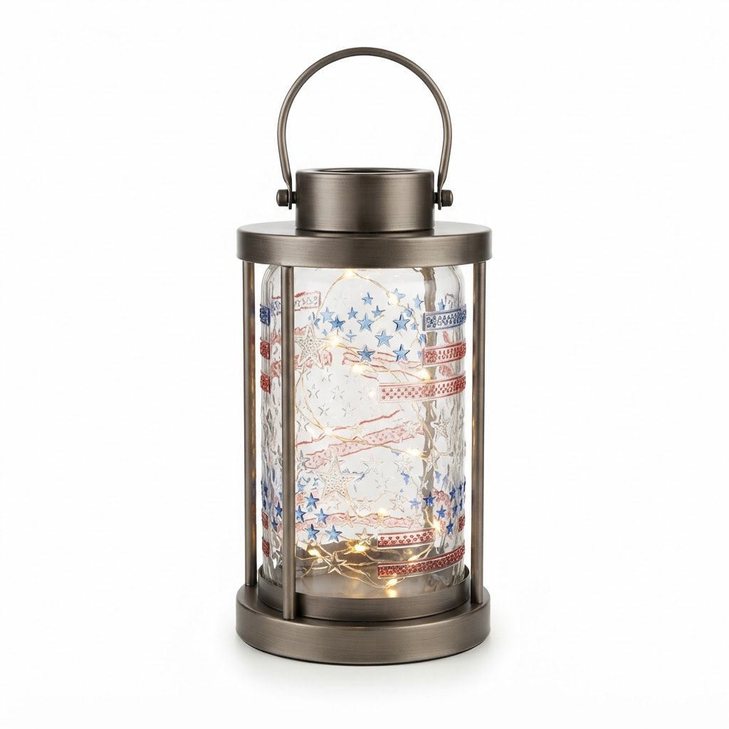 Glass LED Lantern