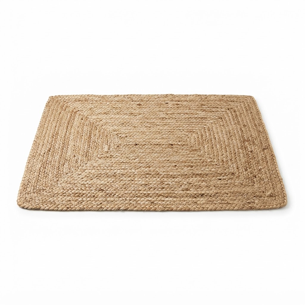 Woven Jute Bathroom Rug