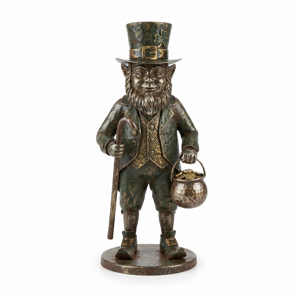 Metal Leprechaun Figurines