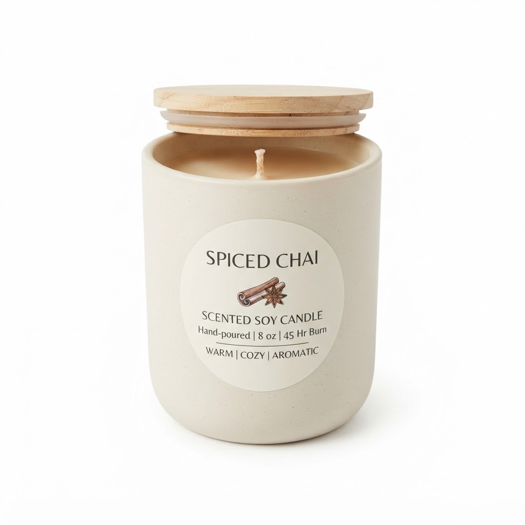Spiced Chai Scented Soy Candle