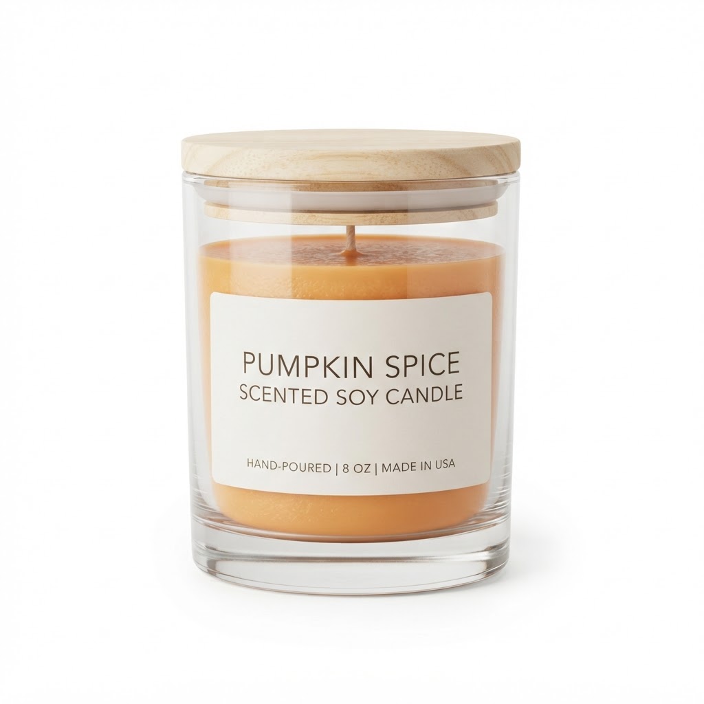 Pumpkin Spice Scented Soy Candle