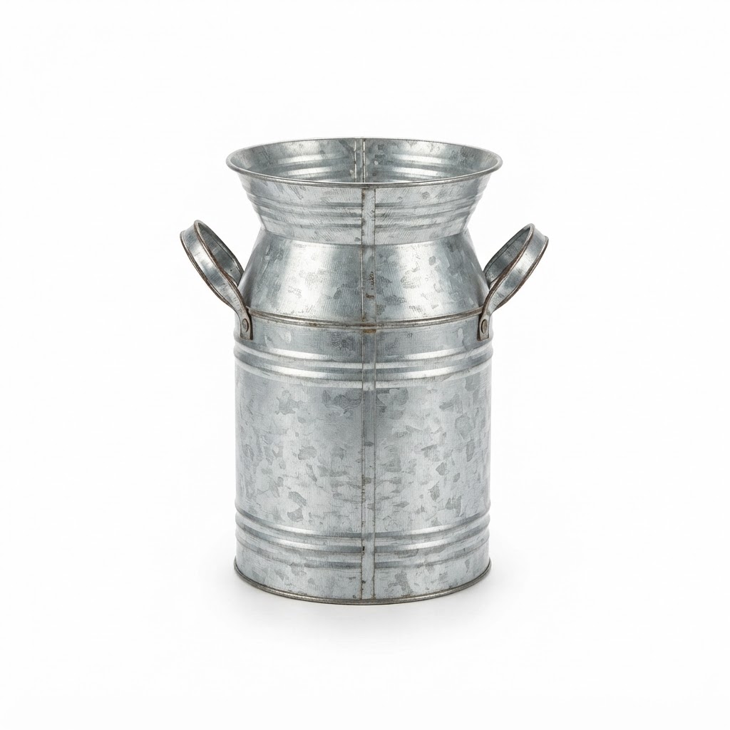 core Galvanized Metal Centerpiece Vase