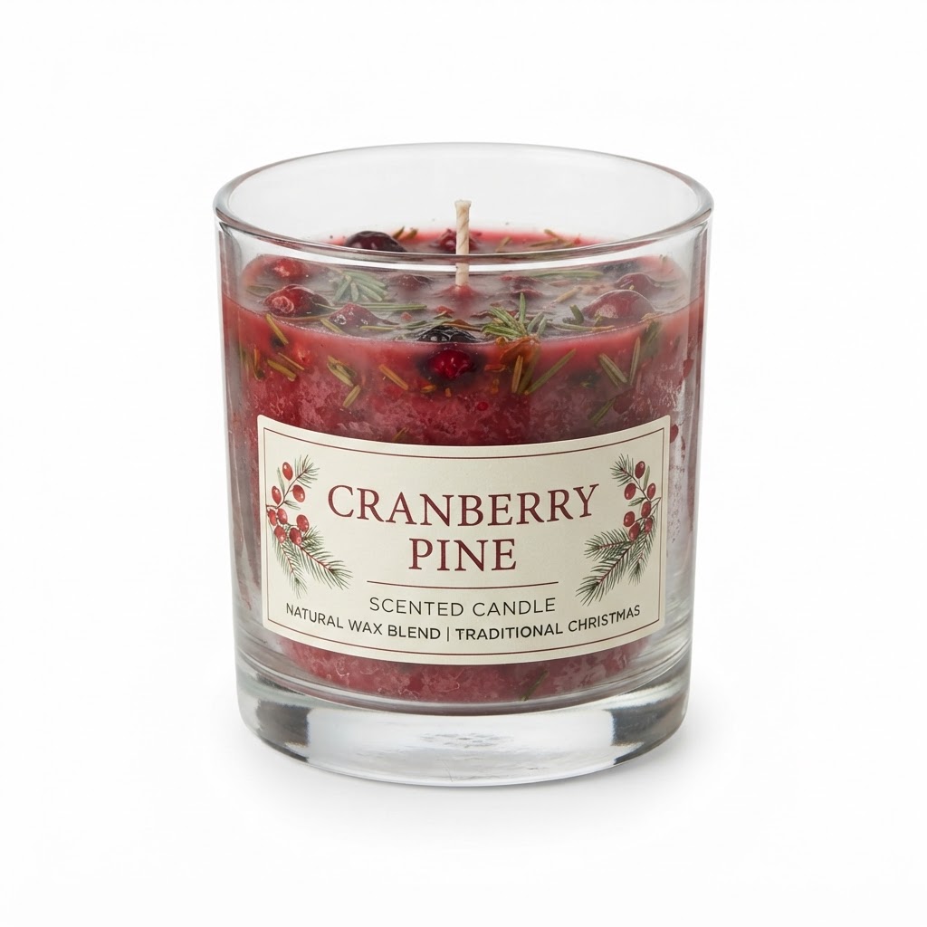 Cranberry Pine Scented Candle