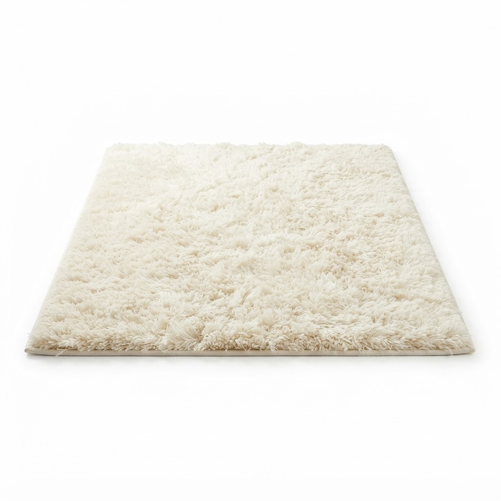Shaggy Cream Soft Area Rug