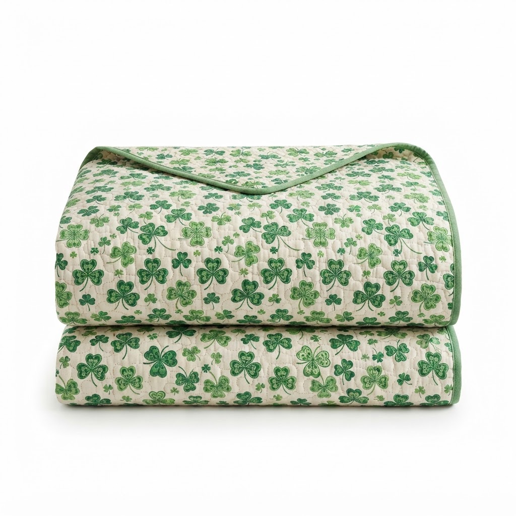 Shamrock Pattern Quilt Set