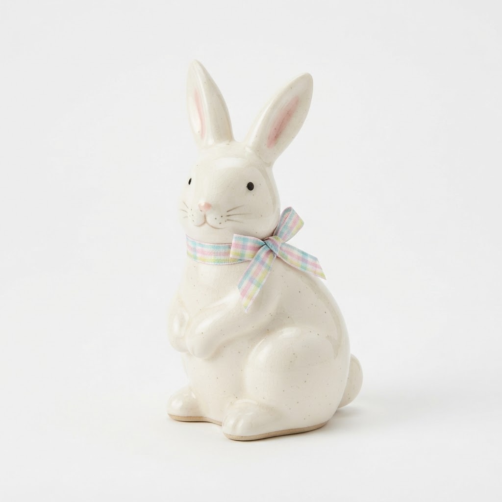 Ceramic Easter Bunny Figurines
