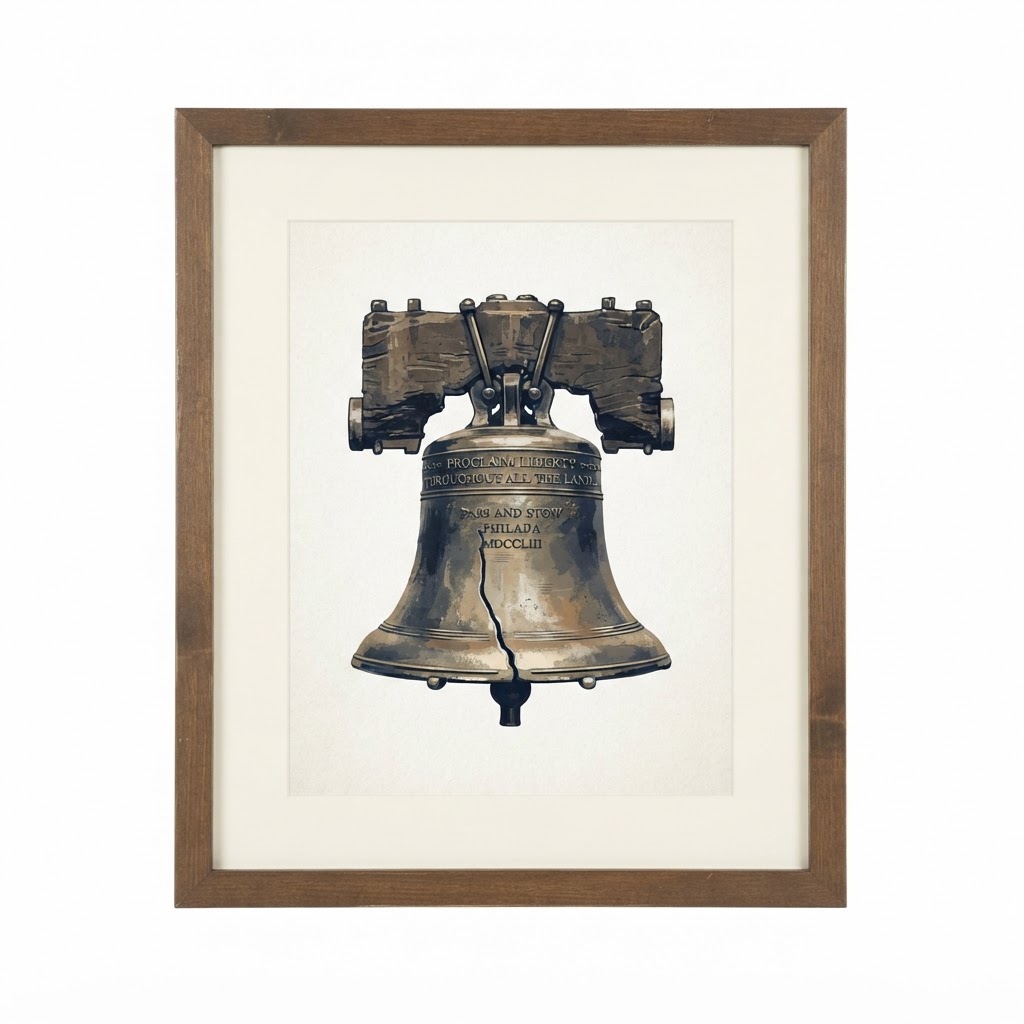 Transitional Liberty Bell Print