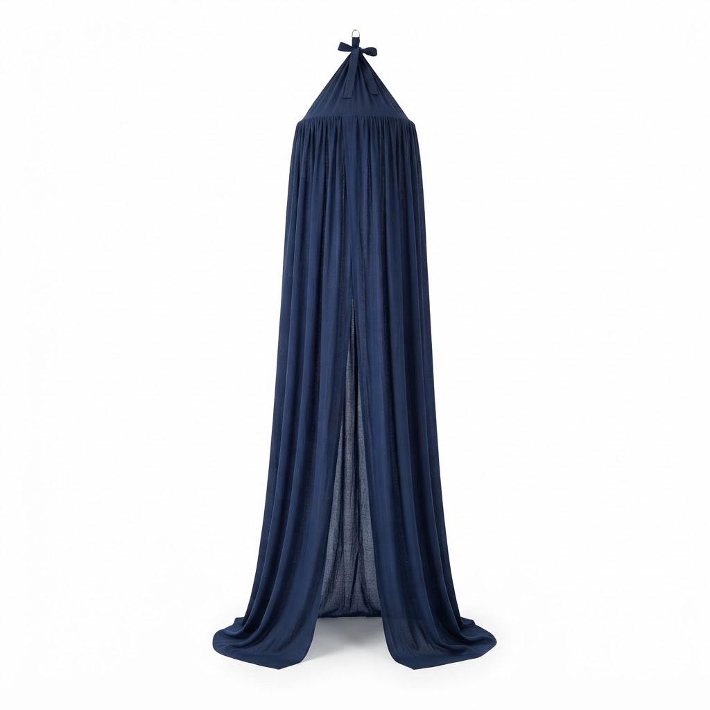Navy Blue Canopy Drape