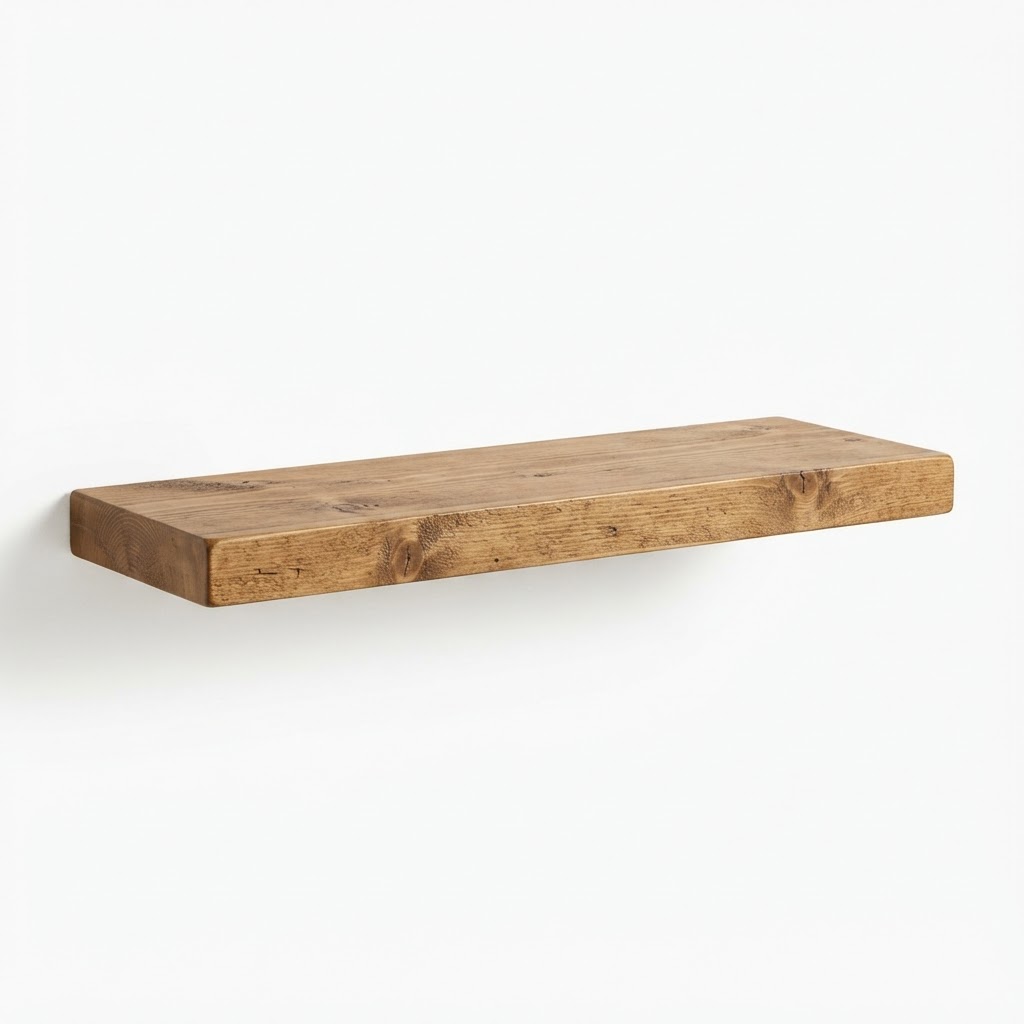 Wooden Floating Wall Shelf