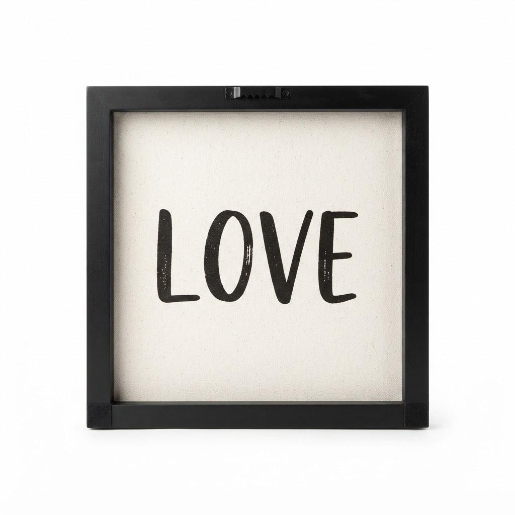 Black Framed Love Wall Art