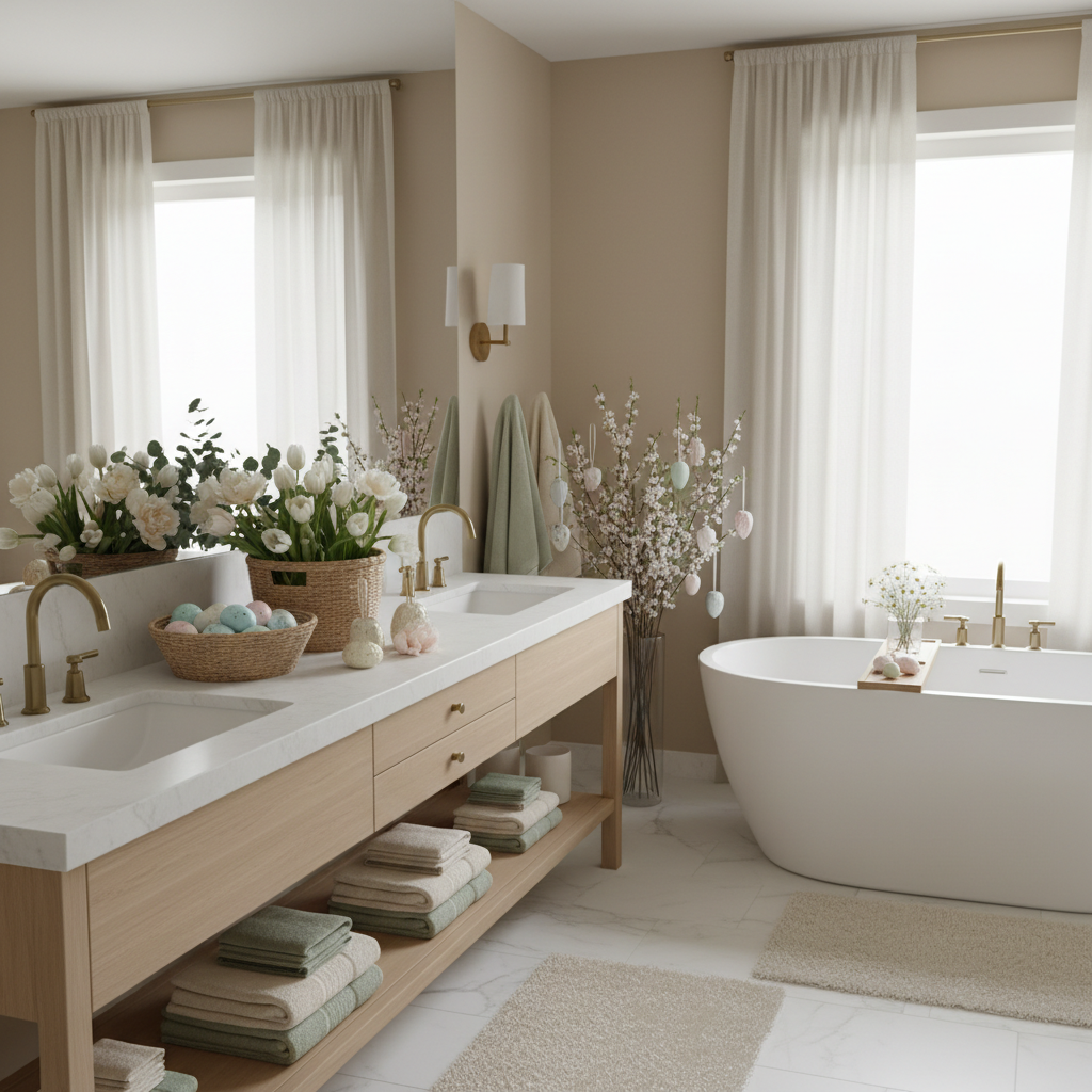 Minimalist Easter Master Bathroom