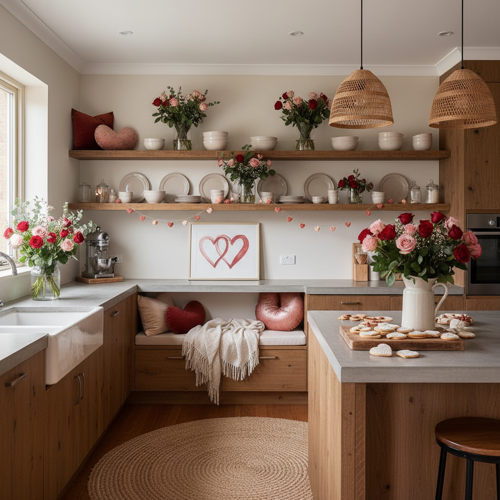 Boho Valentine's Day Kitchen