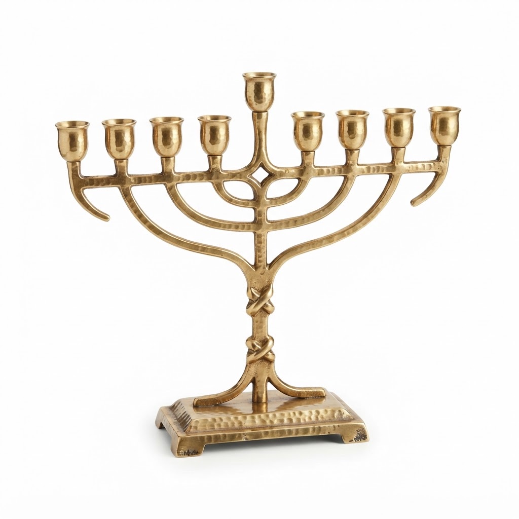 Brass Hanukkah Menorah