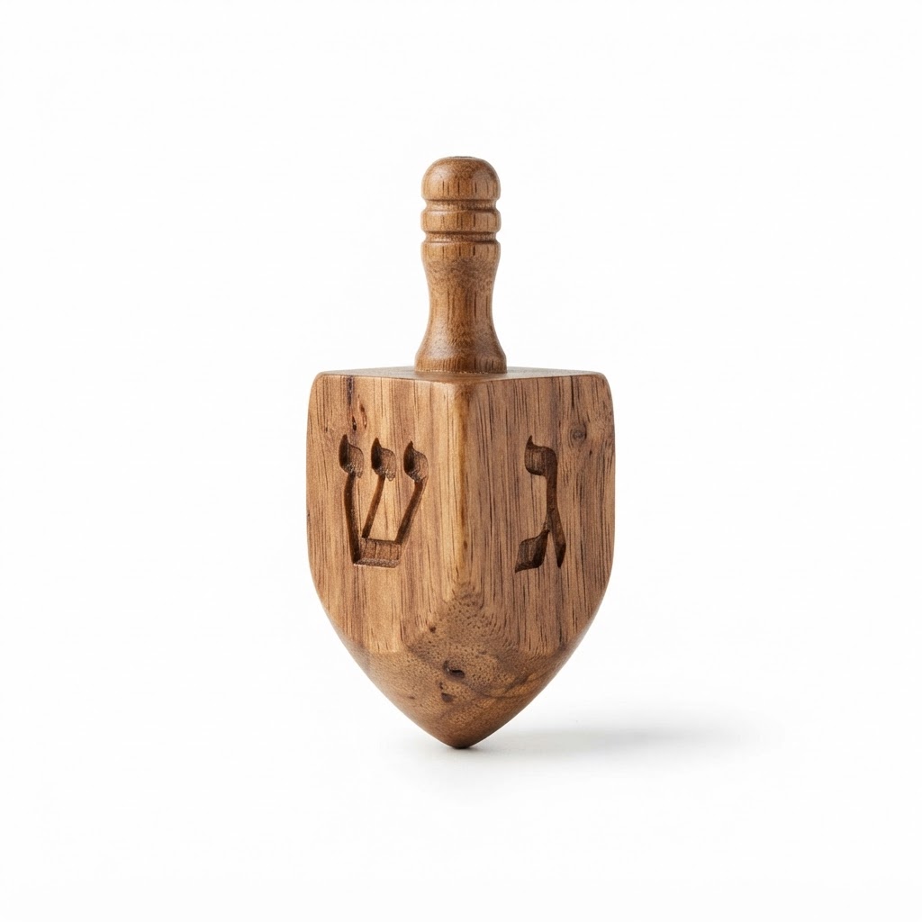 core Hand-Carved Wooden Dreidels