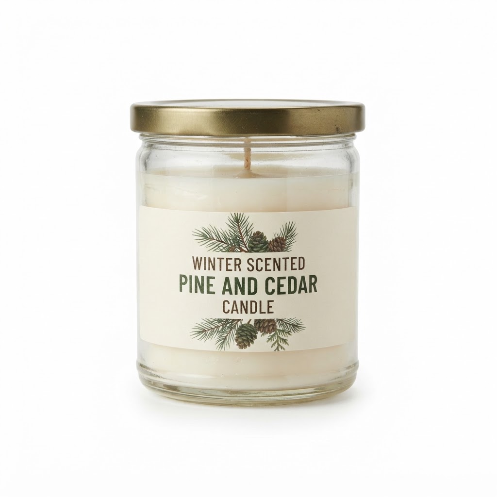 Winter Scented Pine and Cedar Candle