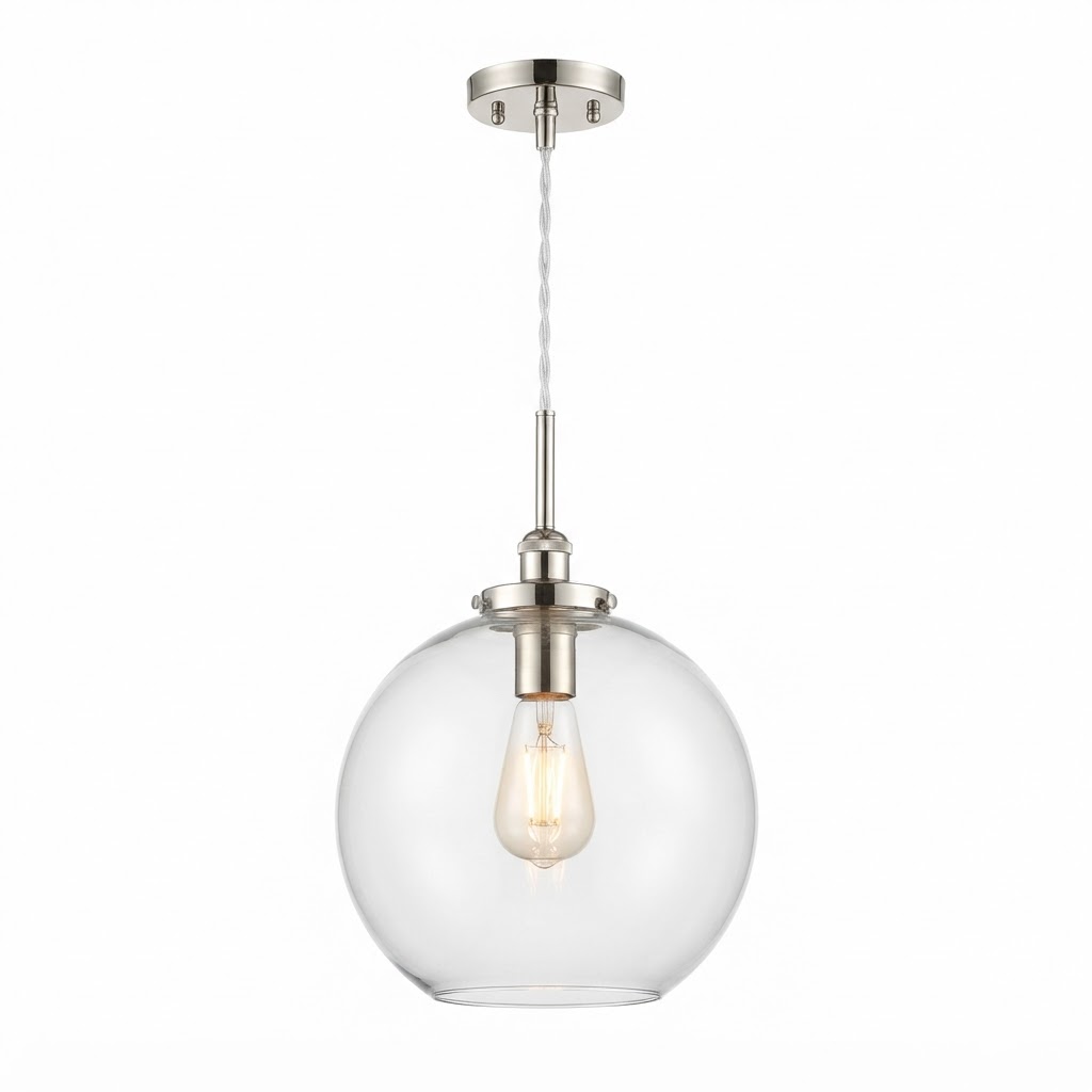 Clear Glass Pendant Light