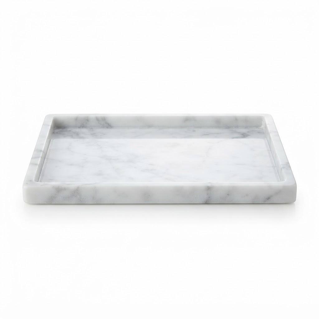 Polished Marble Vanity Tray
