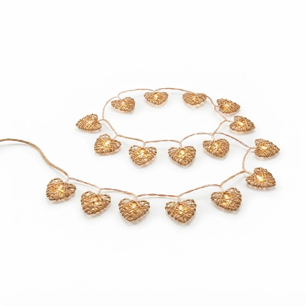 Heart-Shaped String Lights