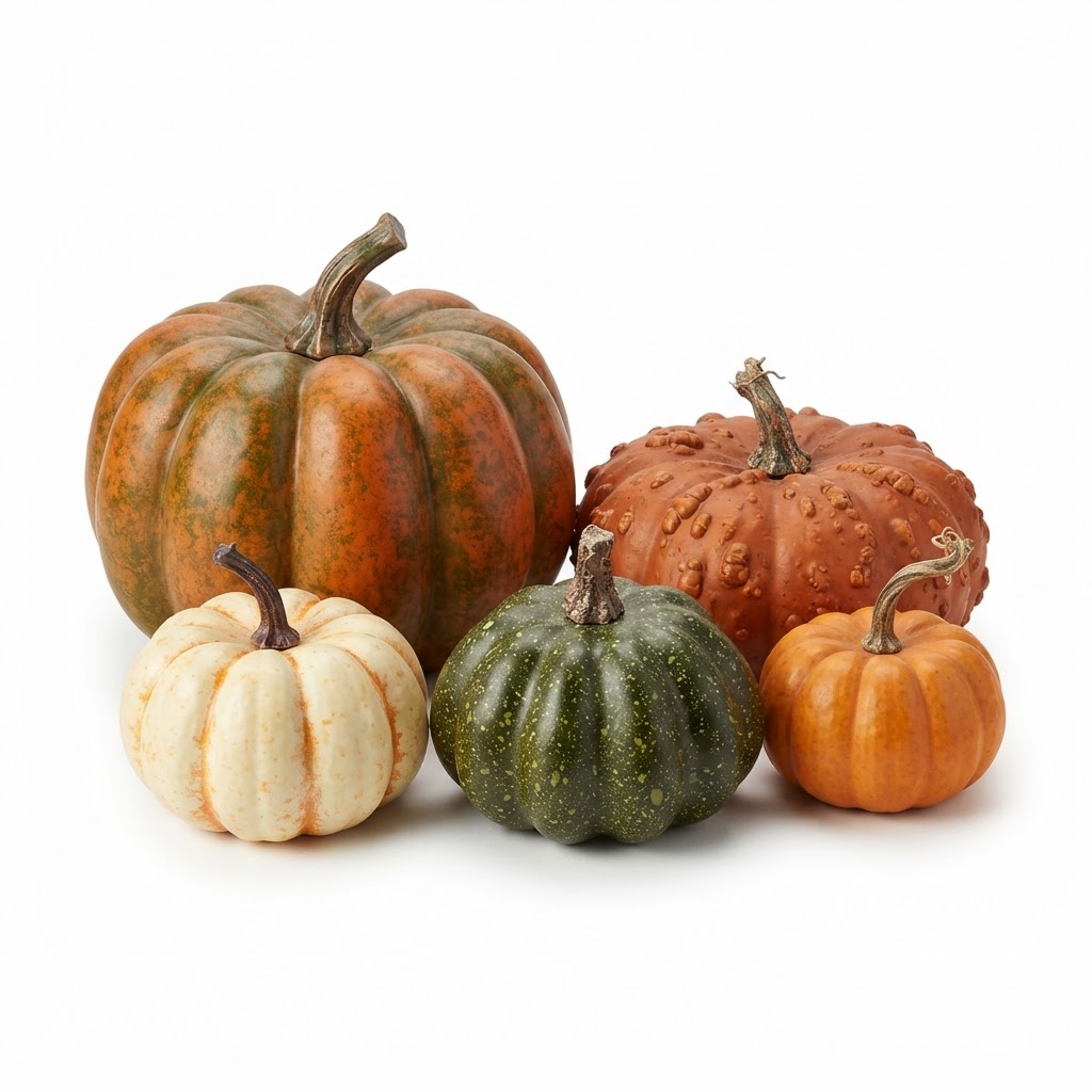 Artificial Heirloom Pumpkin Assortment