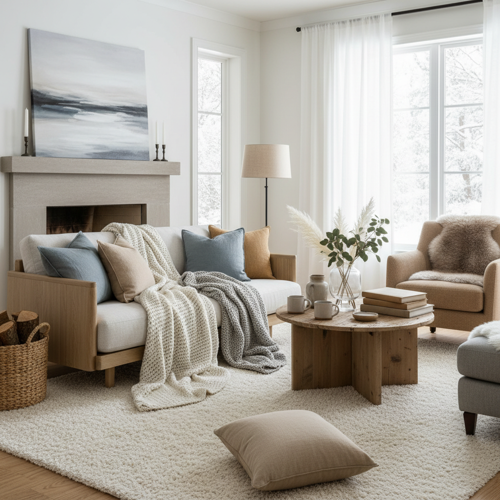 Coastal Winter Home Office