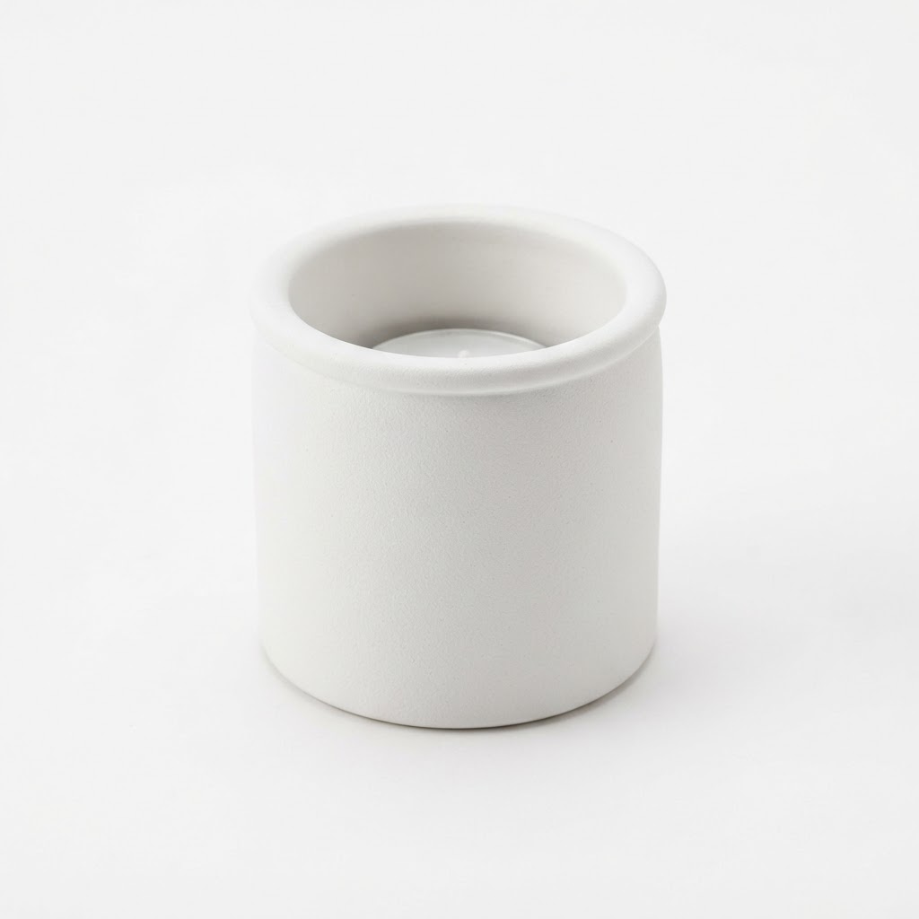 Matte White Votive Candle Holders