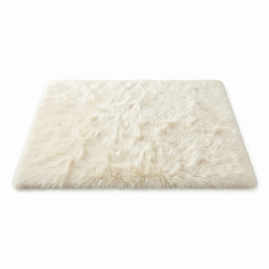 Winter Faux Fur Area Rug
