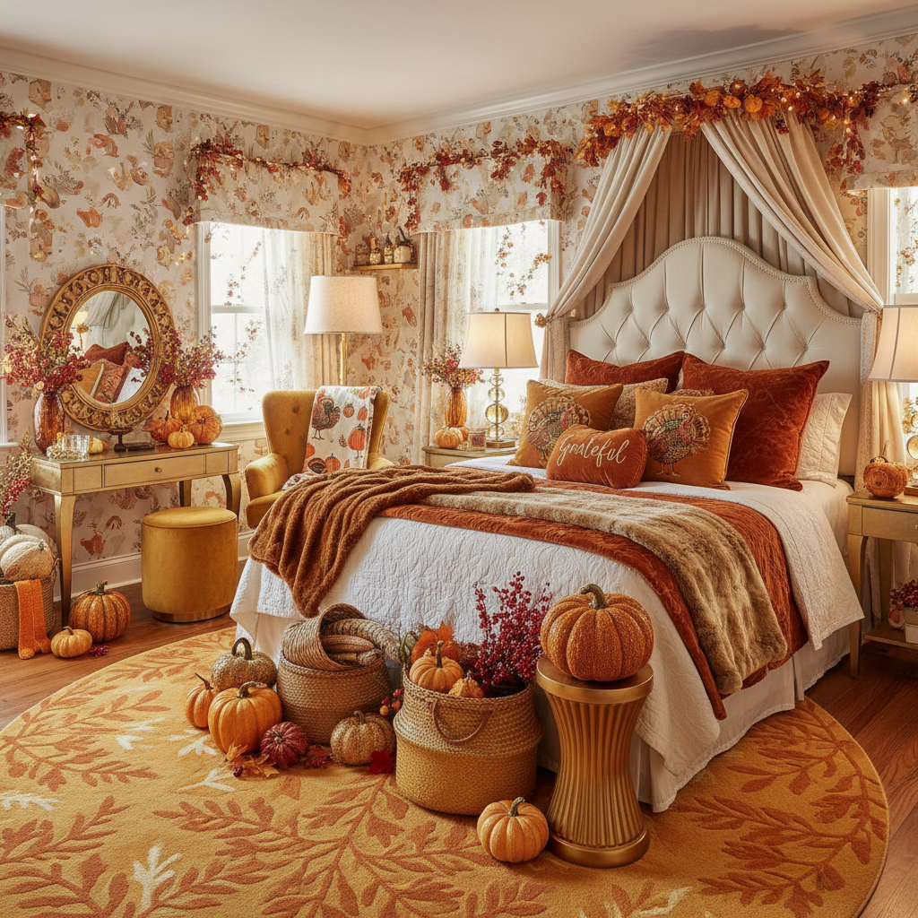 Glam Thanksgiving Child Bedroom (Girl)