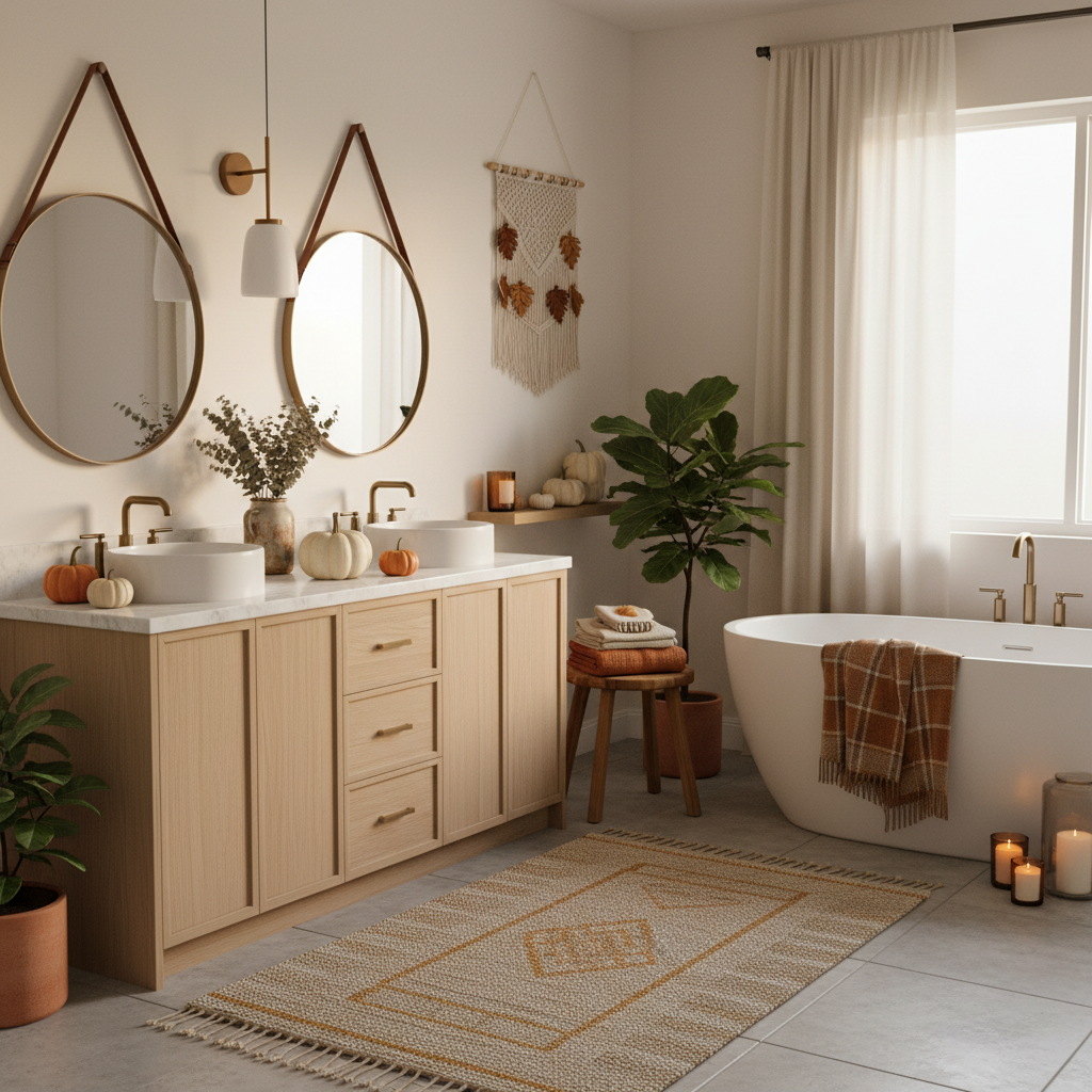 Nordic Fall Master Bathroom