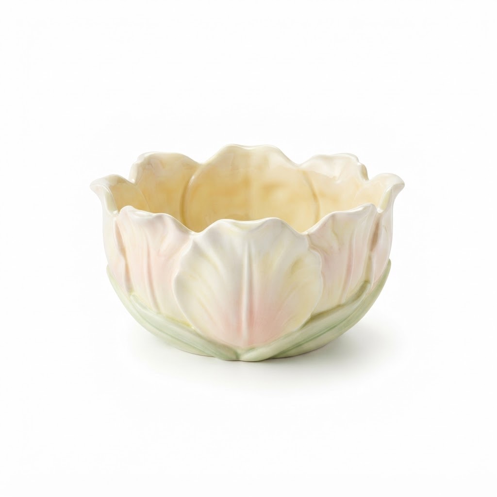 Ceramic Tulip Centerpiece Bowl