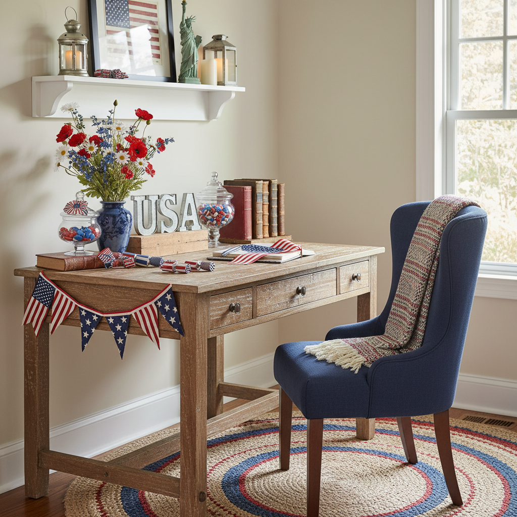Country Independence Day (4th of July) Home Office