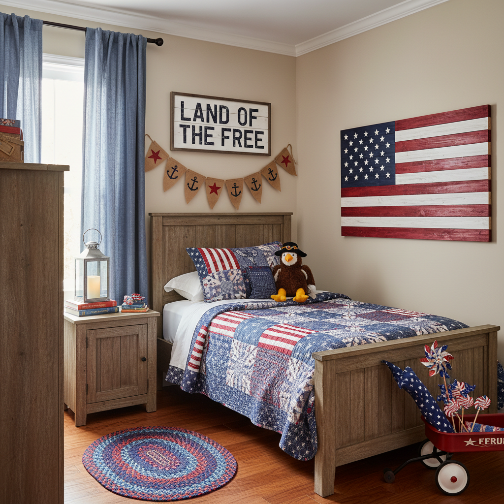 Rustic Independence Day (4th of July) Child Bedroom (Boy)