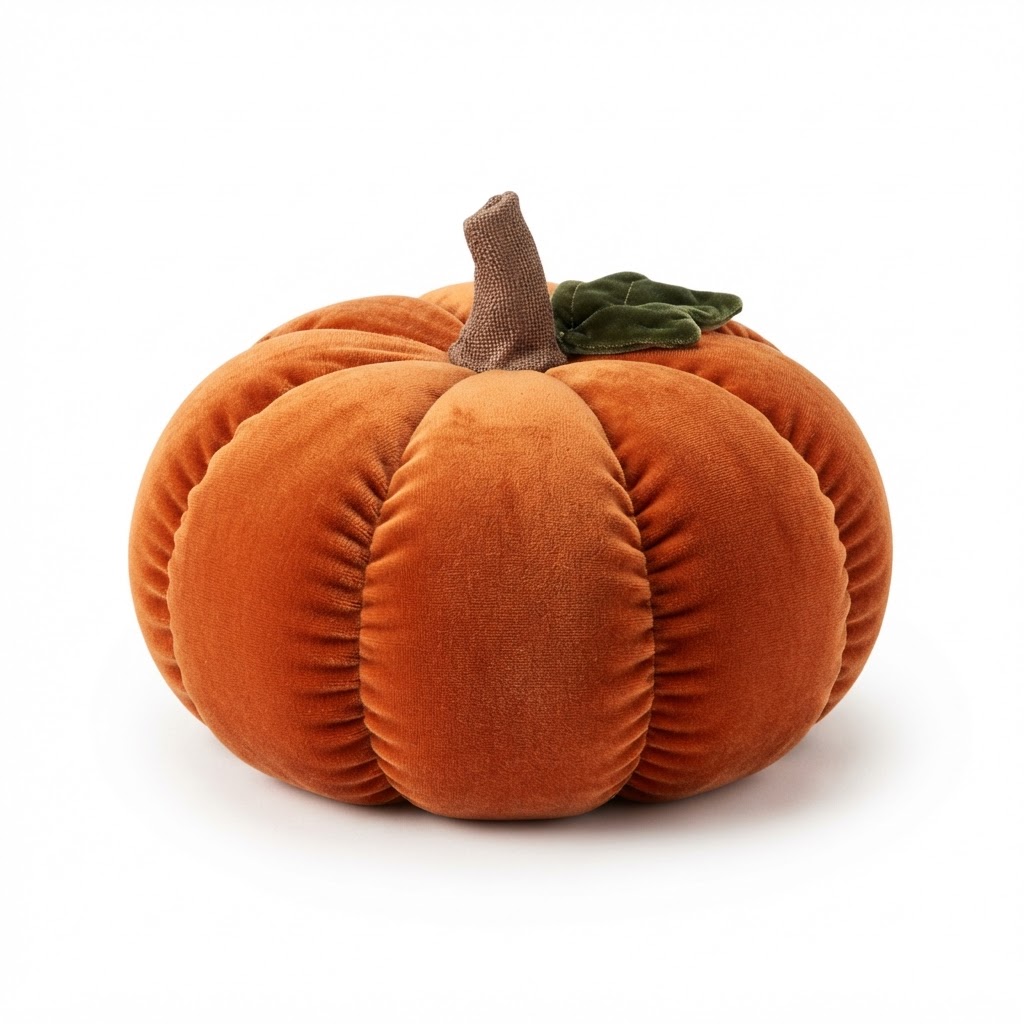 Velvet Pumpkin Decorative Pillow