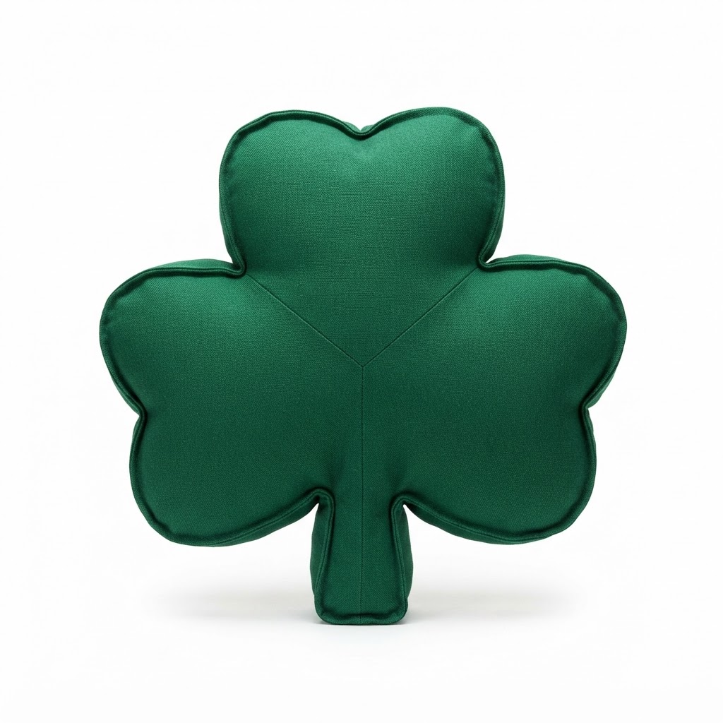 St. Patrick's Weighted Shamrock Floor Pillow